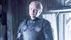 Brienne z Tarthu v podání Gwendoline Christieové. Hra o trny - está série.