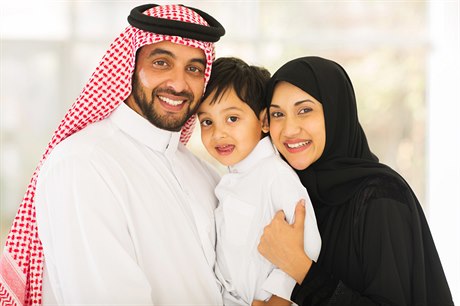Ilustraní foto: Arabská rodina.