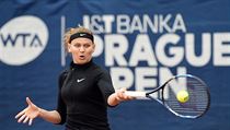 Tenisov turnaj en Prague Open, 28. dubna v Praze. esk tenistka Lucie...