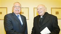 Tomáš Špidlík s exprezidentem Václavem Klausem. | na serveru Lidovky.cz | aktuální zprávy