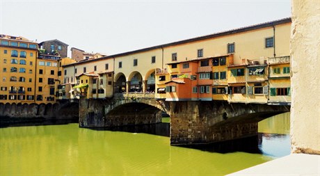 Florencie - pohled na most zlatník