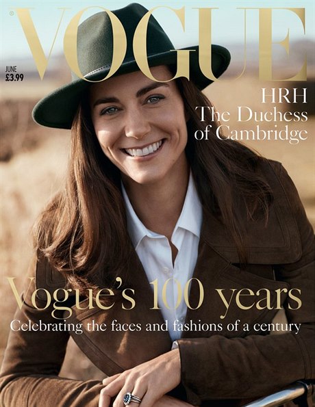 Vévodkyn Kate na obálce asopisu Vogue.