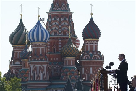 Projev Vladimira Putina na Rudém námstí v Moskv. (ilustraní foto)