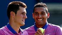 Bernard Tomic (vlevo) a Nick Kyrgios. | na serveru Lidovky.cz | aktuální zprávy