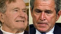 Exprezidenti. George H. W. Bush (vlevo) a jeho syn Gerge W. Bush. | na serveru Lidovky.cz | aktuální zprávy