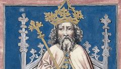 Trnící Karel IV. se znaky svých ty en, Norimberk, kolem roku 1430, Berlín,...