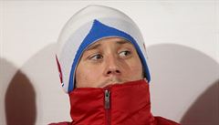Kapitán eských fotbalist Tomá Rosický na lavice