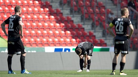 Zklamaní fotbalisté Plzn.