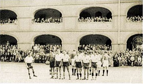 Fotbalová liga v Terezín.