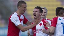 Utkn 29. kola prvn fotbalov ligy: 1. FK Pbram - SK Slavia Praha. Muris...