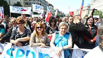 Na demonstraci SPD se sešly stovky lidí. | na serveru Lidovky.cz | aktuální zprávy