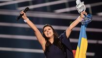 Ukrajinská zpěvačka Jamala se raduje z vítězství v soutěži Eurovize. | na serveru Lidovky.cz | aktuální zprávy