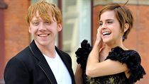 Potterovt herci. Rupert Grint a Emma Watsonov.