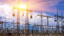 Přeprava elektrické energie. Ilustrační foto. Přeprava elektrické energie. Ilustrační foto.