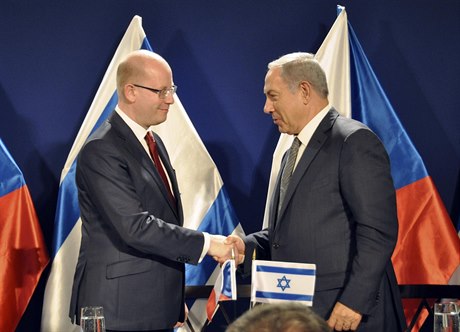 eský premiér Bohuslav Sobotka a izraelský premiér Benjamin Netanjahu 22....