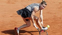 Simona Halepová na French Open.