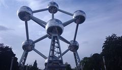 Jedna z dominant Bruselu - Atomium.