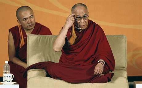 Dalajlama na návtv Tchaj-wanu (ilustraní snímek).