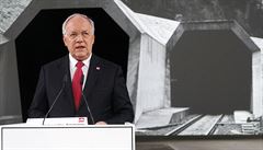 výcarský prezident Schneider-Ammann promluvil u píleitosti otevení...