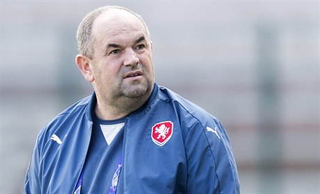 Trénink eské reprezentace (Miroslav Pelta).