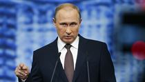 Projev Vladimira Putina na mezinrodnm ekonomickm fru v Petrohradu.