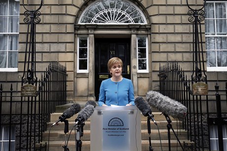 Skotská premiérka Nicola Sturgeonová.