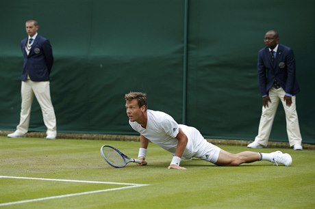 Tomá Berdych zatím prochází turnajem snadno. S Nmcem Zverevem ztratil první set na turnaji.