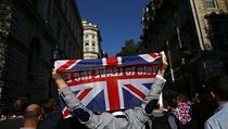 Ped Downing Street 10 slav pznivci odchodu Velk Britnie z Evropsk unie.