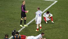 Anglie vs. Island (anglický smutek po vyazení z Eura).