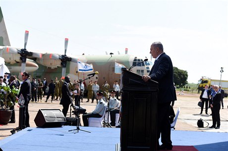 Izraelský premiér Netanjahu pronesl projev pi záduní mi u píleitosti 40....