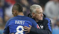 Francie vs. Island (Payet a Deschamps).