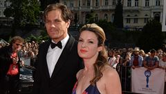 Michael Shannon dorazil na závrený slavnostní veer se svou partnerkou Kate...