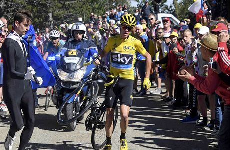 Problmy Chrise Frooma ve 12. etap Tour de France 2016.