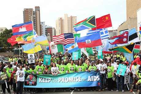 Pochod Keep the Promise, který se konal v jihoafrickém Durbanu.