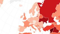 Mapa světového indexu bezpečnosti. Mapa světového indexu bezpečnosti.