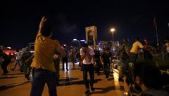 Stelba na Taksim Square v Istanbulu.