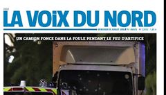 Titulní stránky francouzských i zahraniních médií reagují na teroristický útok...