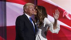 Melania Trump vyjaduje podporu svému manelovi na republikánském sjezdu v...