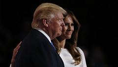 Donalda Trump a jeho manelka Melania.