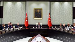 Turecký prezident Recep Tayyip Erdogan na mimoádném zasedání Národní...
