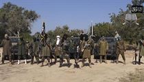 Bojovnci Boko Haram, extremistick teroristick organizace, hlsc se k...
