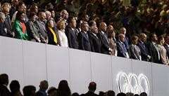 Slavnostní zahájení olympijských her v Riu (uprosted v brýlích prezident MOV...