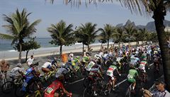 Cyklisté na Ipanema beach.