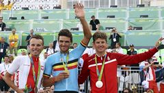 Medailisté silniního cyklistického závodu: Polák Majka s bronzem, vítz Van...