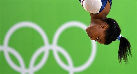 Simone Bilesová ve svém ivlu.