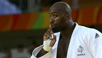 Teddy Riner ti brazilsk fanouky, kte na nj bueli.