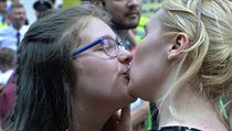 Pochod Prague Pride 2016 na podporu sexulnch menin.