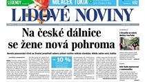 Titulní strana deníku Lidové noviny. | na serveru Lidovky.cz | aktuální zprávy