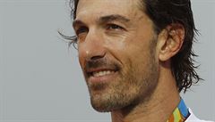 Zlatý medailista z asovky jednotlivc na OH v Riu - výcar Fabian Cancellara.