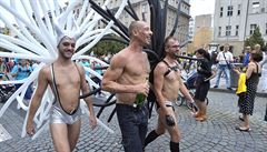 Dalí roník pochodu na podporu sexuálních menin Prague Pride proel centrem...